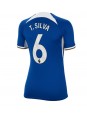 Ženski Nogometna dresi replika Chelsea Thiago Silva #6 Domači 2023-24 Kratek rokav